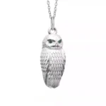 Sidera Vault Solid Silver Hedwig Owl Whistle Necklace - Handcrafted Harry Potter Inspired (One-of-a-Kind, 24” Chain)