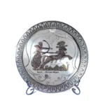 Sidera Vault Artisan Handcrafted Egyptian Brass Decor Plate Set (9.84” Diameter) - Egypt Kings, Eye of Horus, Nefertari & Ramses Theme, Limited Edition - Image 4