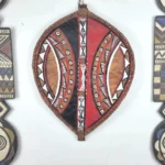 Sidera Vault Handmade Kenyan Maasai Warrior Leather Shield - 27.56"x19.69", One-of-a-Kind East African Tribal Collectible