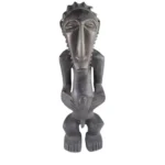 Sidera Vault Hand-Carved Congolese Tribal Wood Carving Antique - 14.17” Tall, One-of-a-Kind African Art Collectible