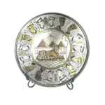 Sidera Vault Artisan Handcrafted Egyptian Brass Decor Plate Set (7.87” Diameter) - Royal Ritual, Isis Goddess, Bastet Cat Deity & Sphinx Themes, Limited Edition - Image 5