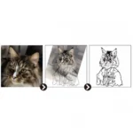 Custom Pet Portrait Necklace - Handcrafted Brass with Cold Enamel | Unique Personalized Pet Jewelry by Sidera Vault - Image 6