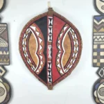 Sidera Vault Handmade Kenyan Maasai Warrior Leather Shield - 27.56"x19.69", One-of-a-Kind East African Tribal Collectible - Image 4