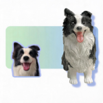 Bespoke Hand-Sculpted Pet Figurine – Archival Polymer Clay Memorial Sculpture (4.7" Classic Display) - Image 3